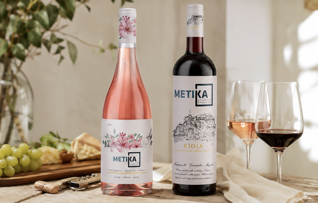 Etiquetas para vino y bodegas fabricadas por METIKA