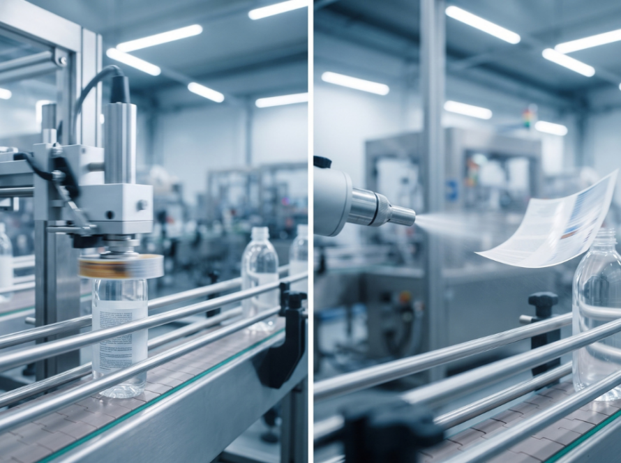 etiquetas para aplicadoras automaticas en línea de producción