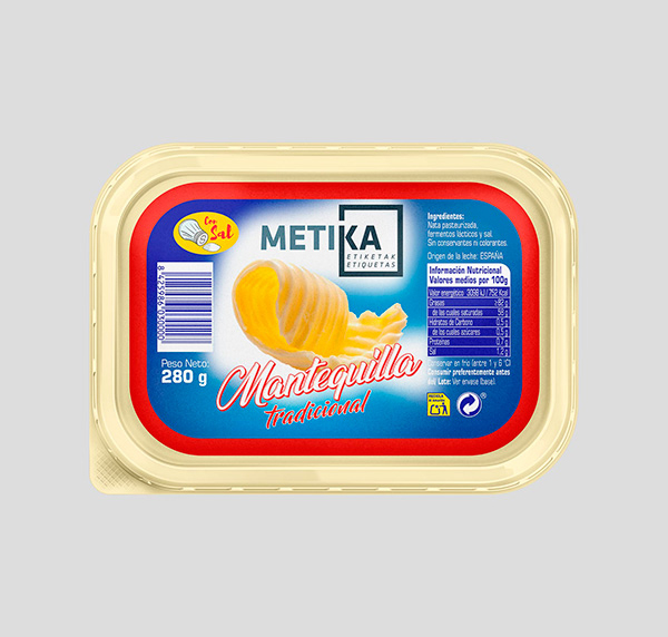 Fabricación de etiquetas adhesivas para mantequilla