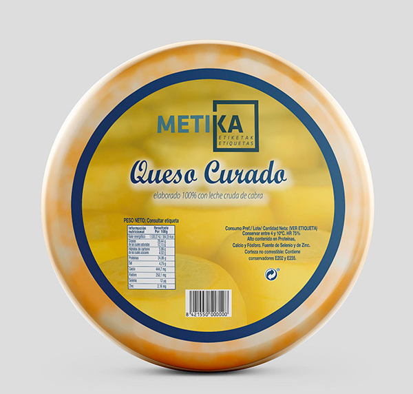 Fabricación de etiquetas adhesivas para queso